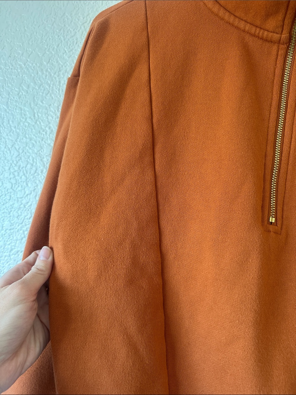 Rust 1/4 zip pullover! - Picture 6 of 6